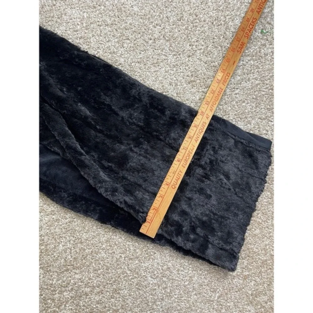 The North Face Fleece Scarf One Size Black Thermal Comfort Embroidered Logo‎